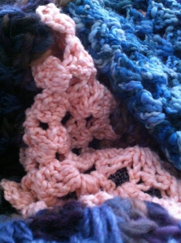 large crochet granny blanket