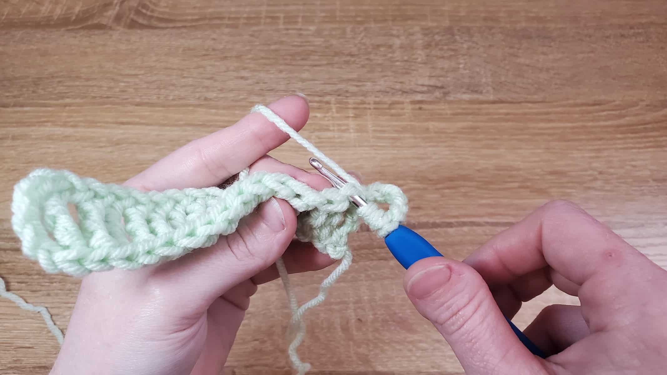 Basic Stitches Taller Than the Treble crochet step 9