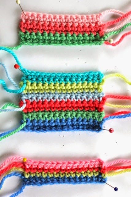 crochet stripes tutorial