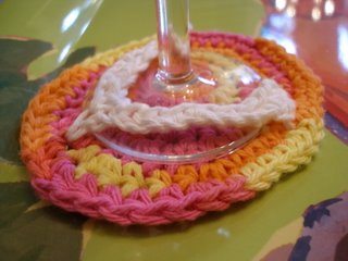 crochet flip flops coaster
