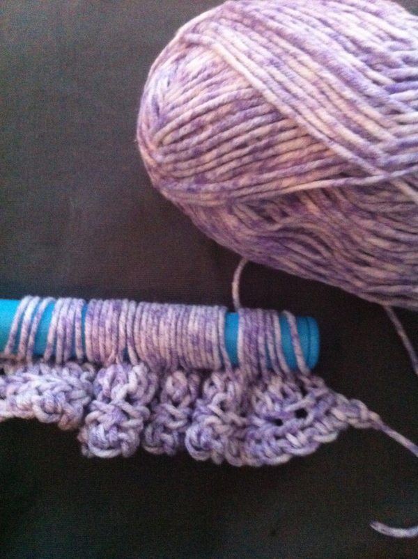 broomstick lace crochet dishcloths