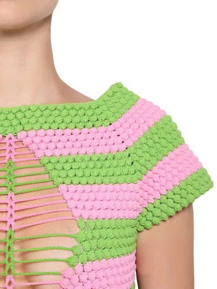 crochet bobble dress