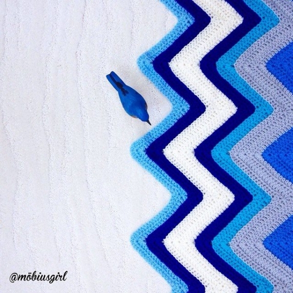 mobiusgirl crochet ripple blanket