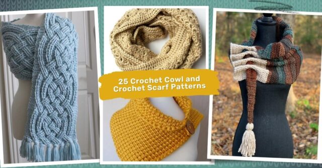 crochet cowl and crochet scarf patterns
