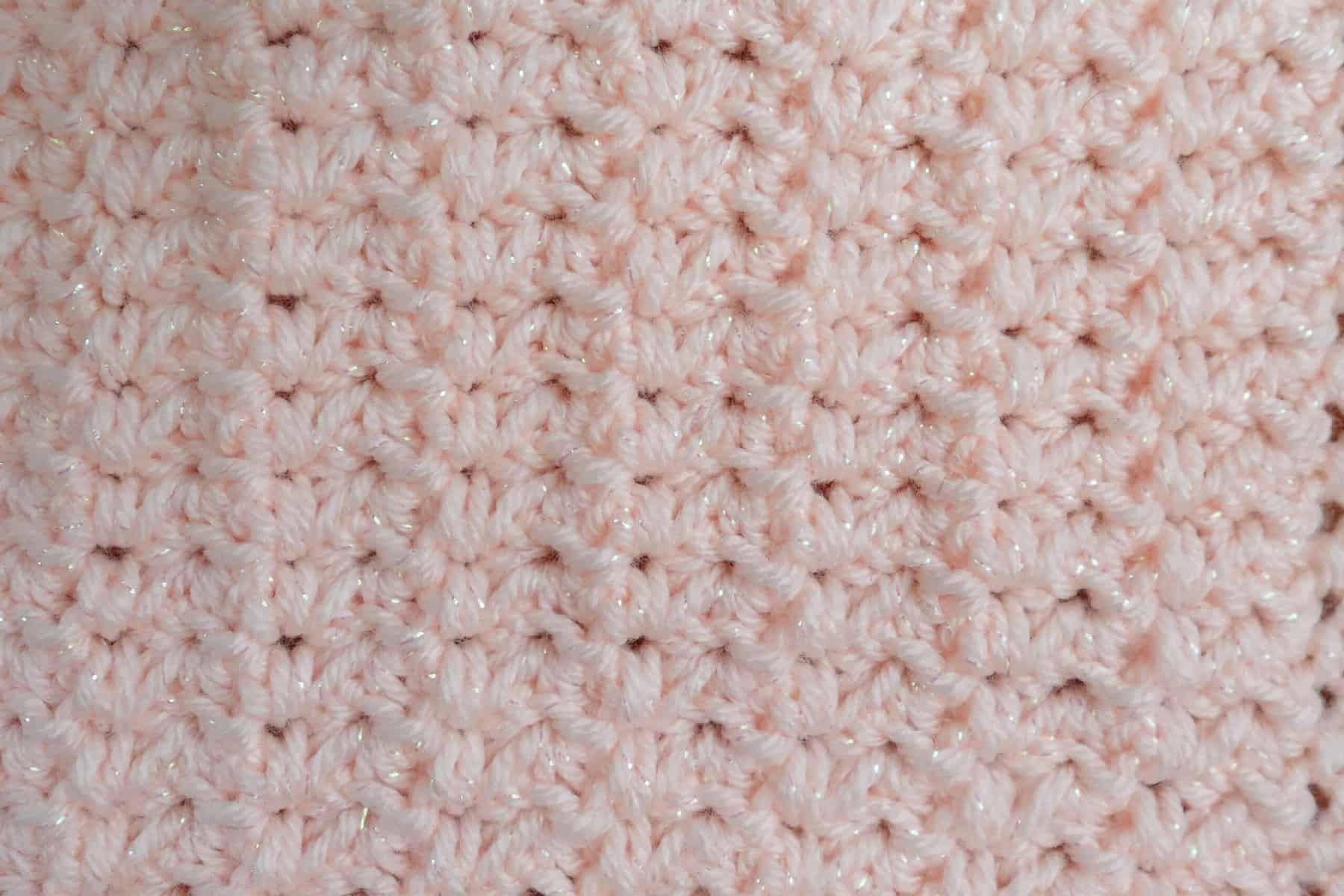 crochet pattern pink - marguerite stitch
