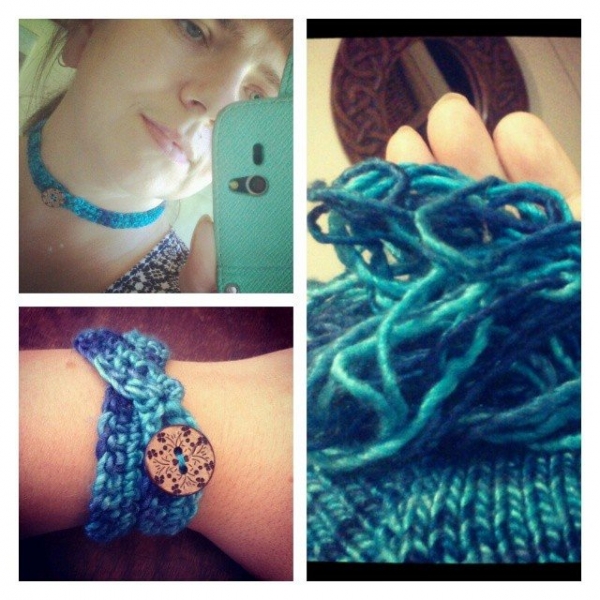 forestflowerdesigns crochet bracelet