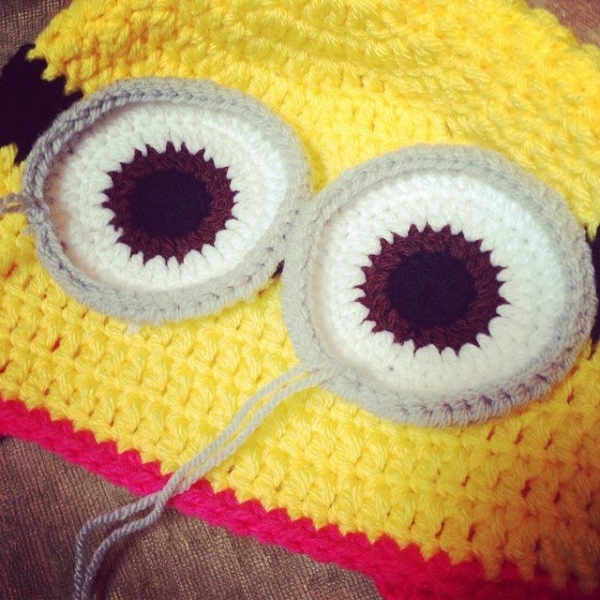 itsjustcrochet minion crochet hat