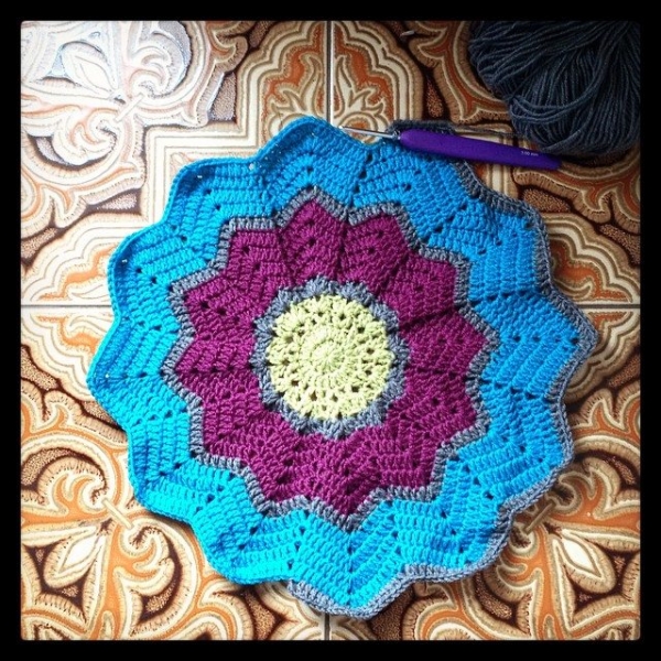cozamundo crochet ripple blanket