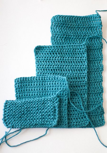 crochet swatches