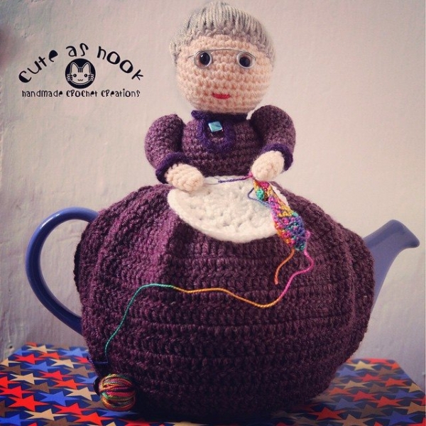 cuteashook crochet teapot cozy