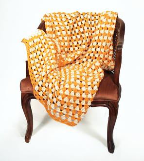 retro crochet blanket