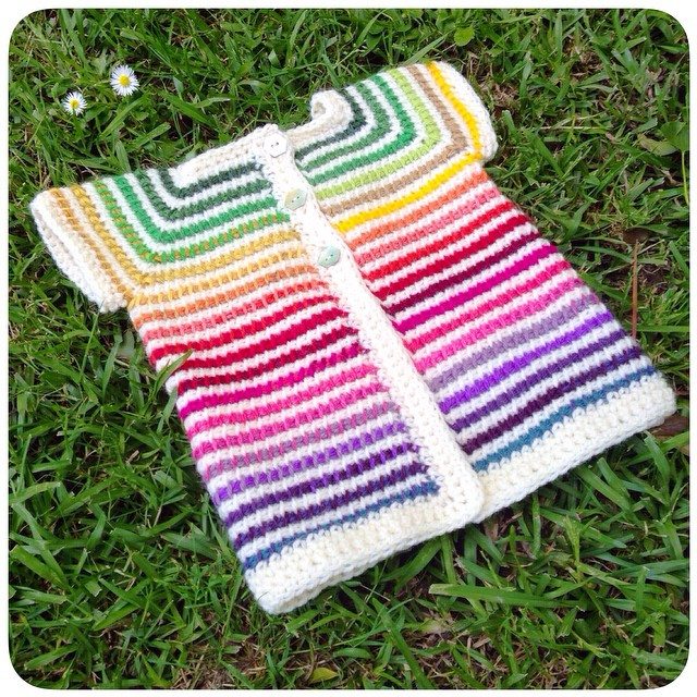shara_made rainbow crochet jacket