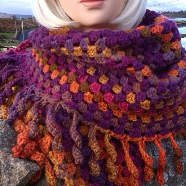 bethshananne crochet triangle shawl