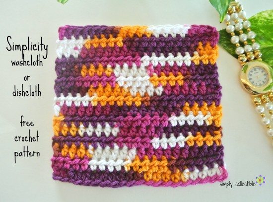crochet washcloth free pattern