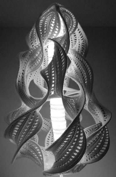 hyperbolic crochet lamps