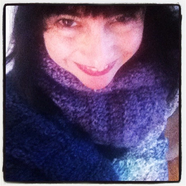 oversized crochet scarf