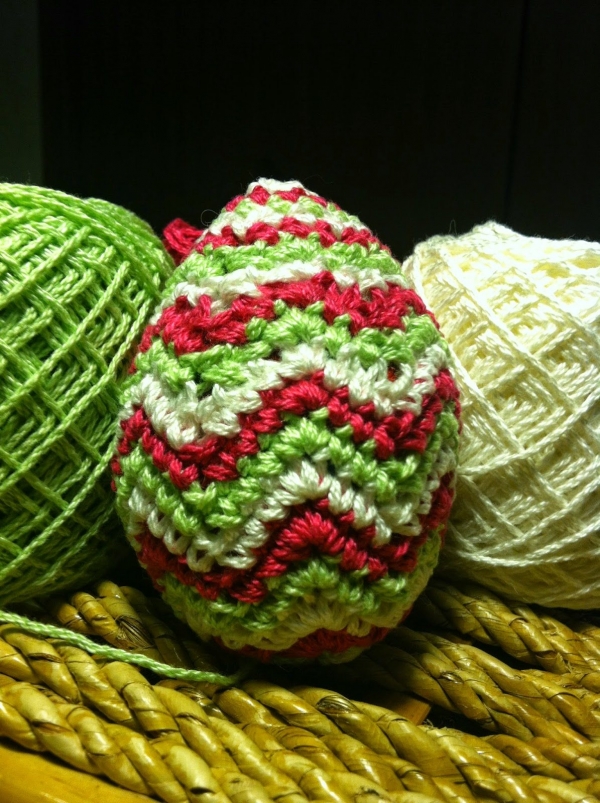 chevron crochet egg pattern