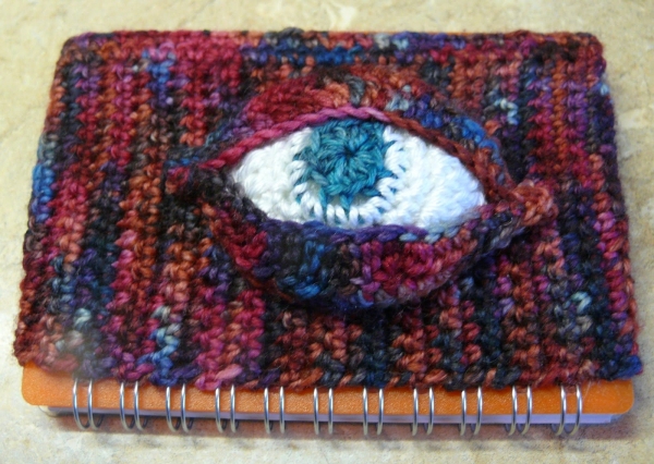 crochet eye pad