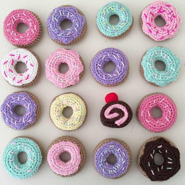 littlefoxcrochet crochet donuts