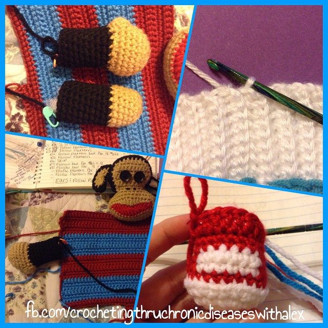 crochetingthruchronicdiseases crochet monkey blanket