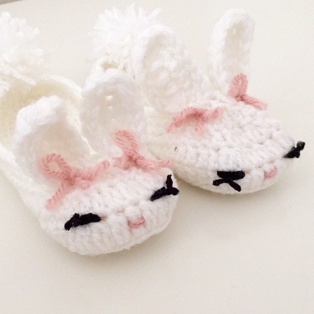 littlefoxcrochet bunny slippers