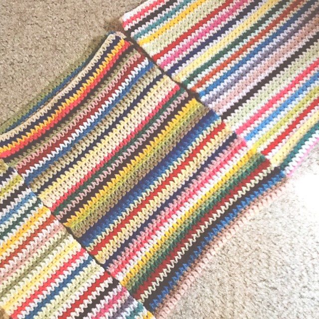 caseyplusthree crochet scrap blanket