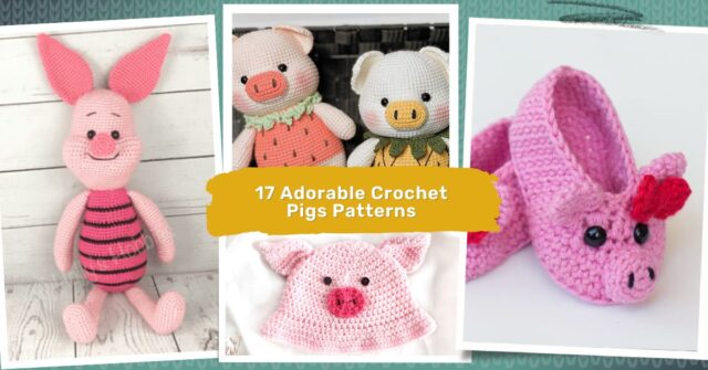 crochet pigs