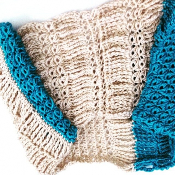 broomstick lace crochet cowl
