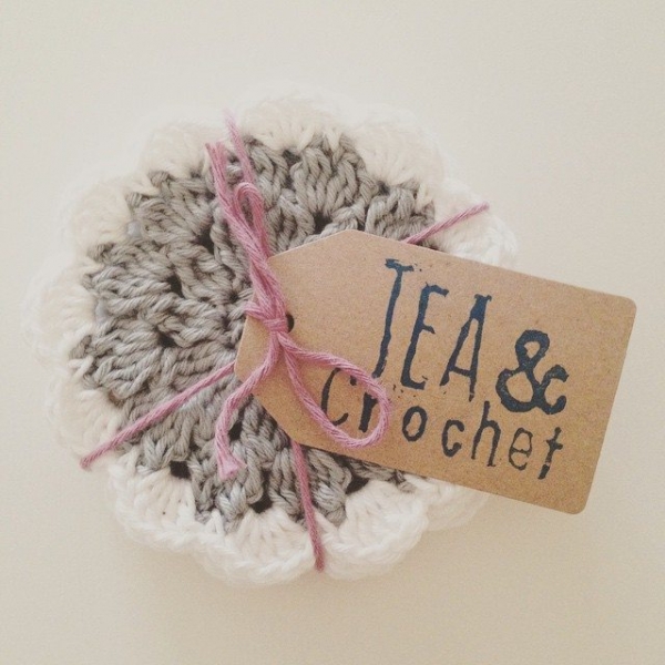 lou.teacrochet crochet coasters