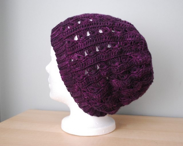 broomstick lace crochet hat pattern