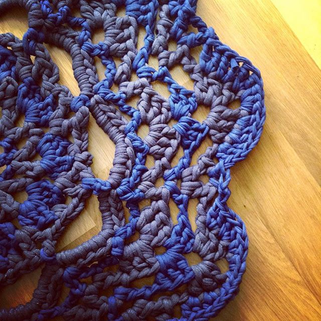 beccamathilde crochet doily rug