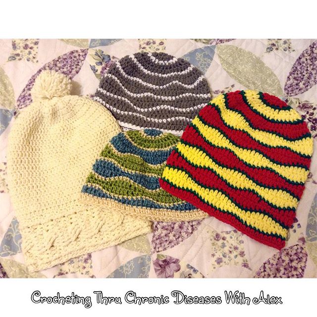 crochetingthruchronicdiseases crochet hats