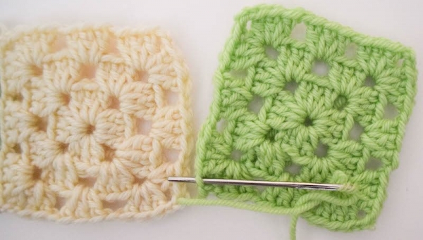 joining crochet granny squares