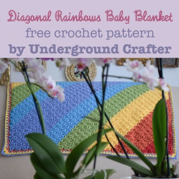 rainbow crochet blanket pattern