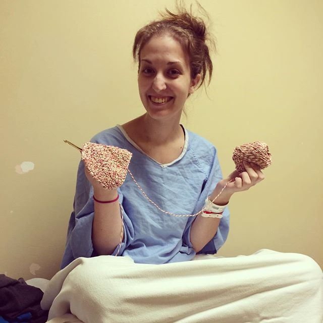 carefulcatherine crochet in the ER