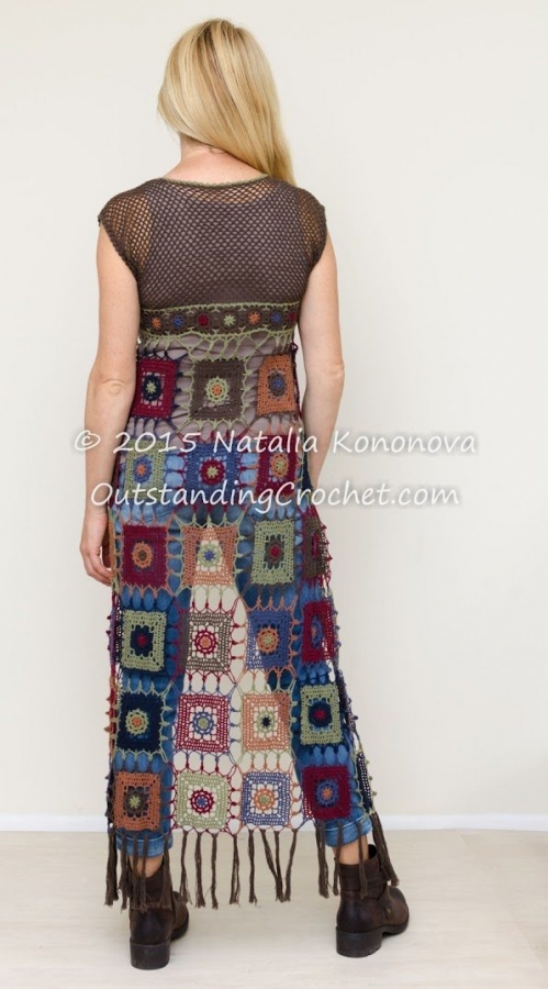 crochet boho vest pattern for sale