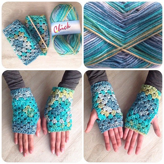crochetinpaternoster crochet granny gloves