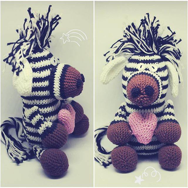 delorukami crochet zebra