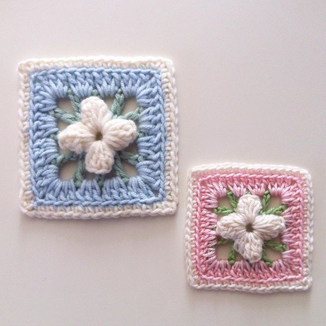 flzvarol crochet flower squares 3d