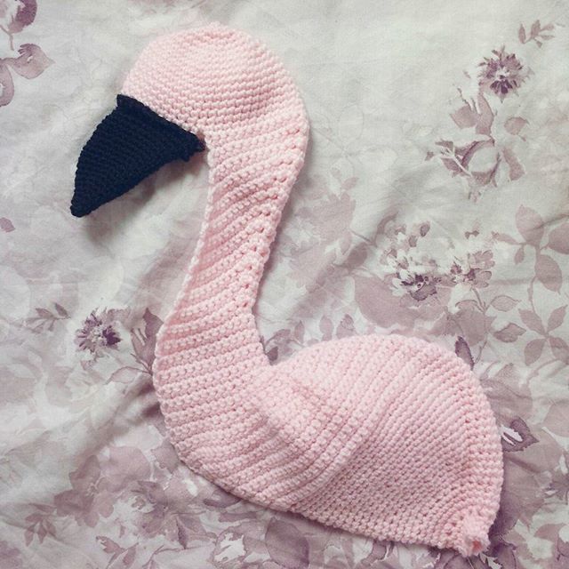 kellyandcrochet crochet flamingo