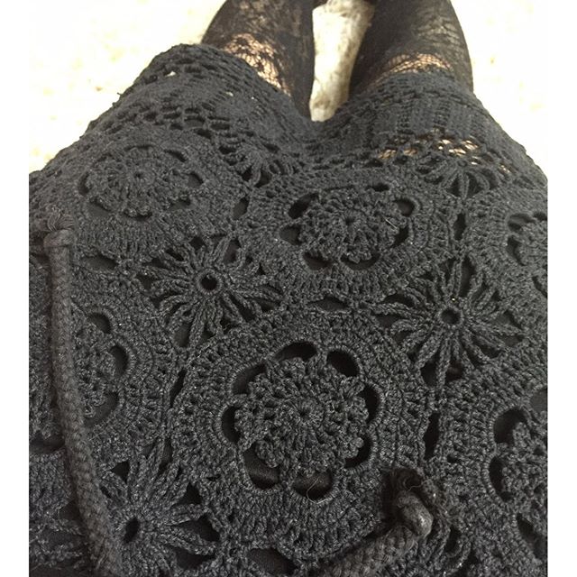crochet skirt vercillo black