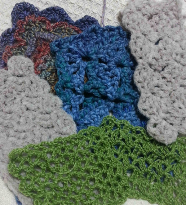 crochet swatches