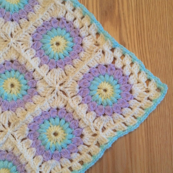 sunburst crochet blanket
