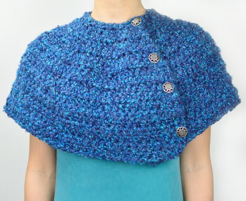 winter capelet crochet pattern