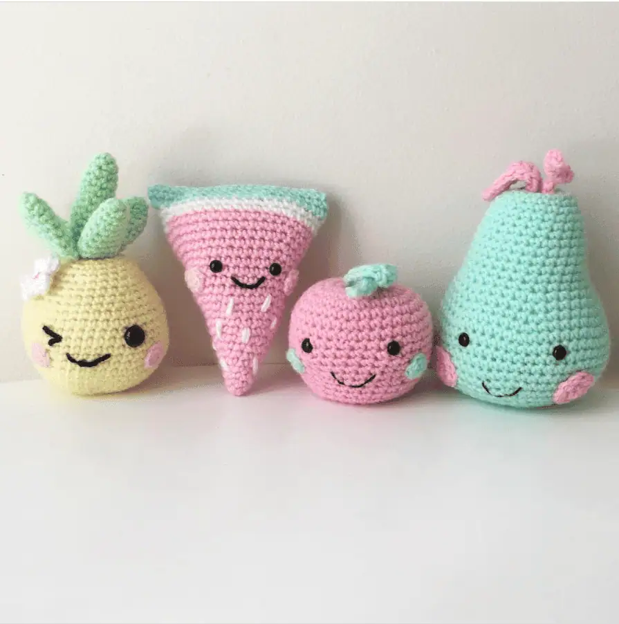 Meet Sarah of Little Fox Crochet – Charming and Creative 4 Plushie Fruit and Food