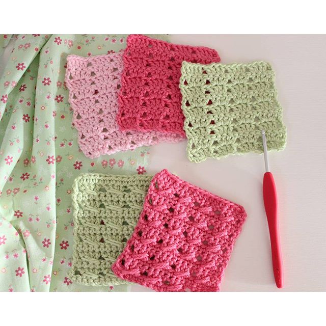 crochetgirl99 crochet cable squares