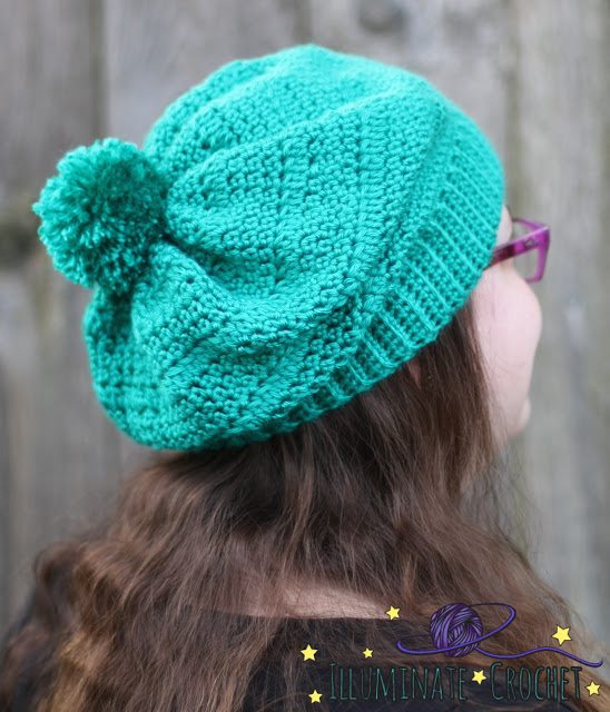 crochet slouch hat pattern