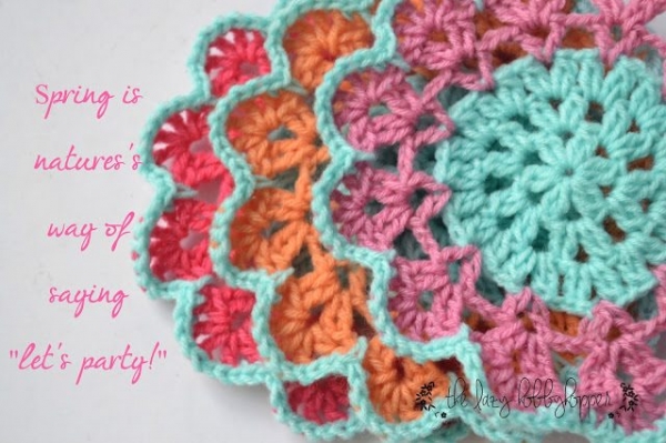 crochet flower coasters free pattern