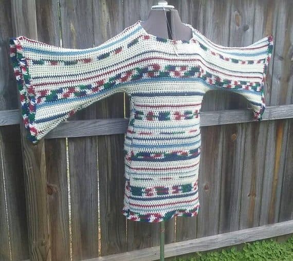afghan crochet dress