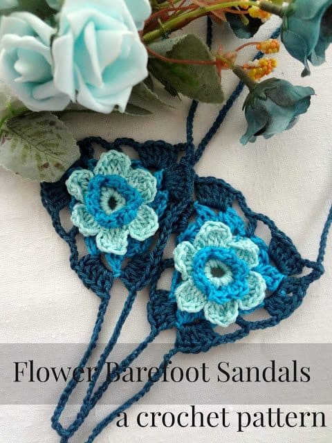 flower barefoot sandals